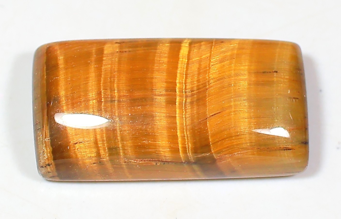 20 Ct 6X12X23 mm Natural Golden Fire Tiger eye Fancy Cabochon Gemstone HP-271