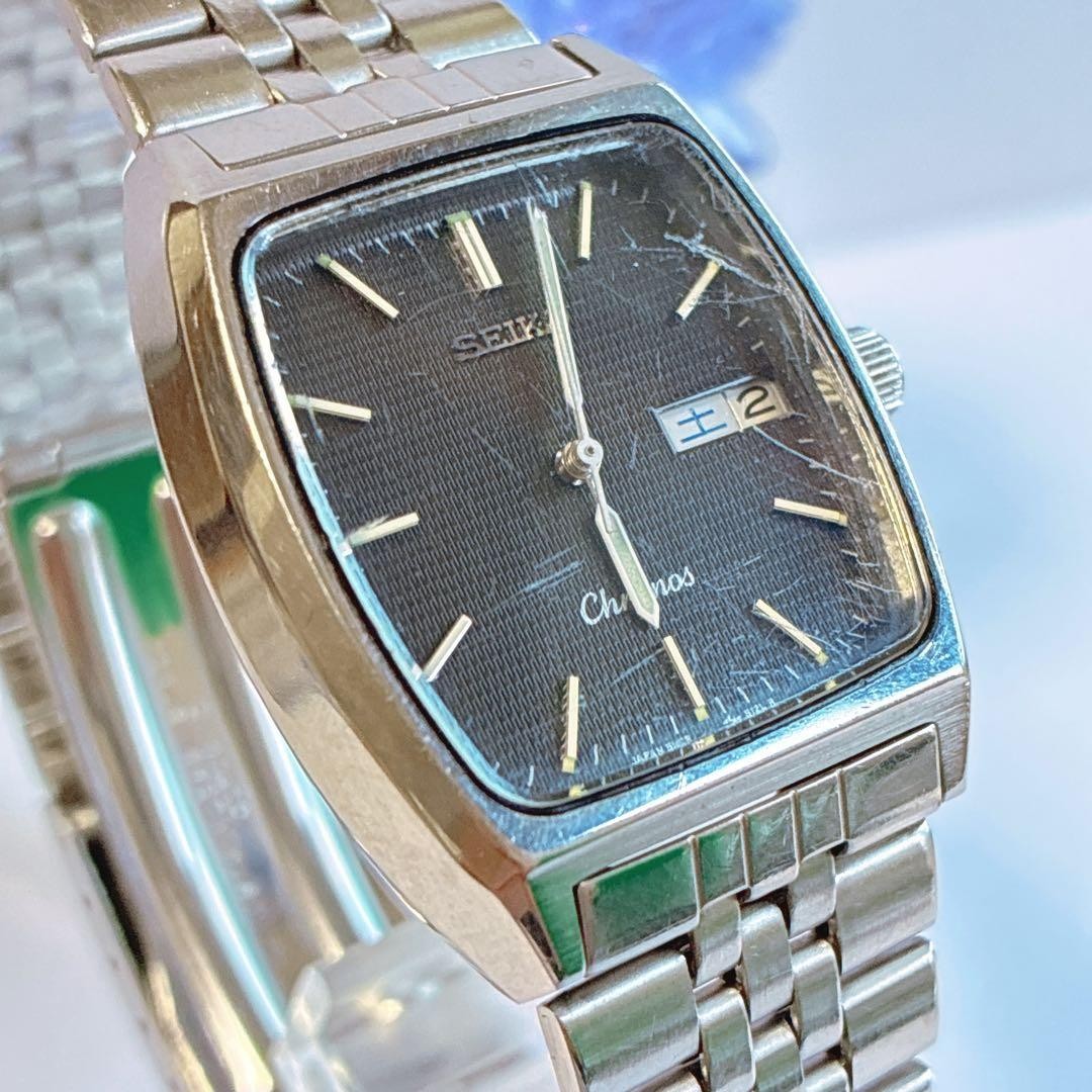 [Working Condition] SEIKO Chronos 5H23-5110 Day-Date Black