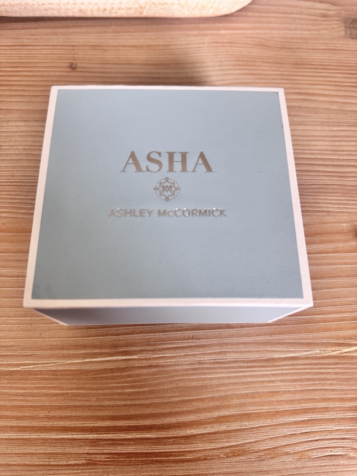 Asha Ashley McCormick Earrings Mother of Pearl Gold Tone With Box