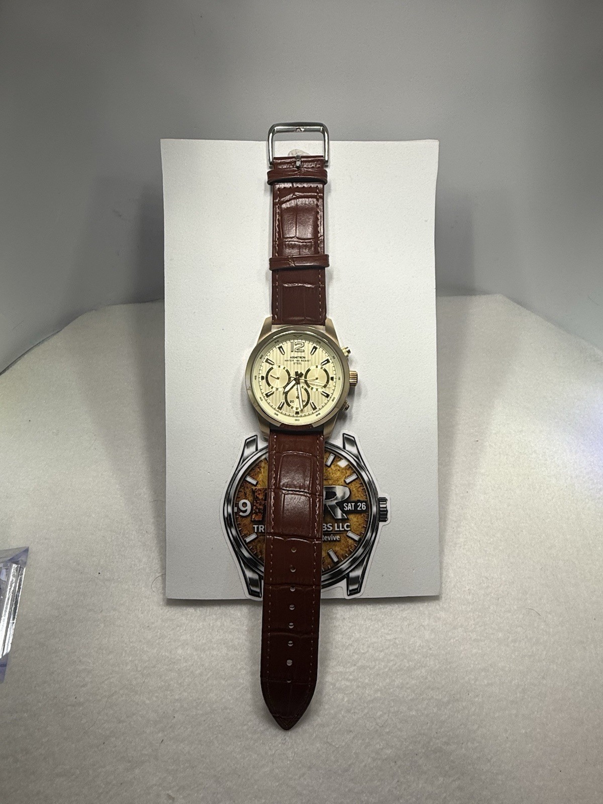 Armitron Gold Day/Date – Brand New