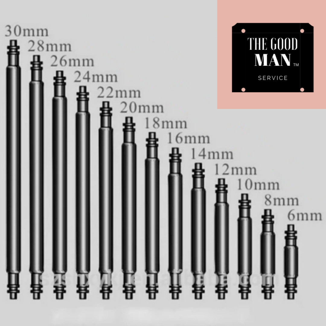 10 Pcs SemiHeavy 1.8mm Stair Double Flange Stainless Steel Watch Spring Bars A+