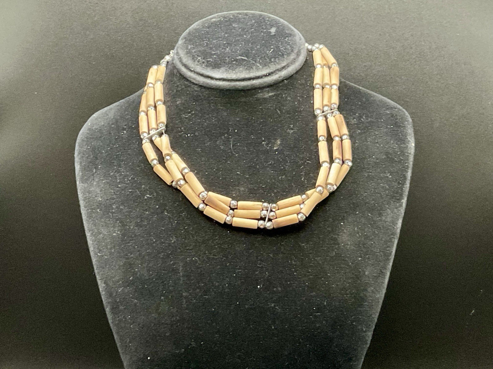 Panama Jack 14in Choker Necklace Silver Tone Adjustable Length Women’s Fashion