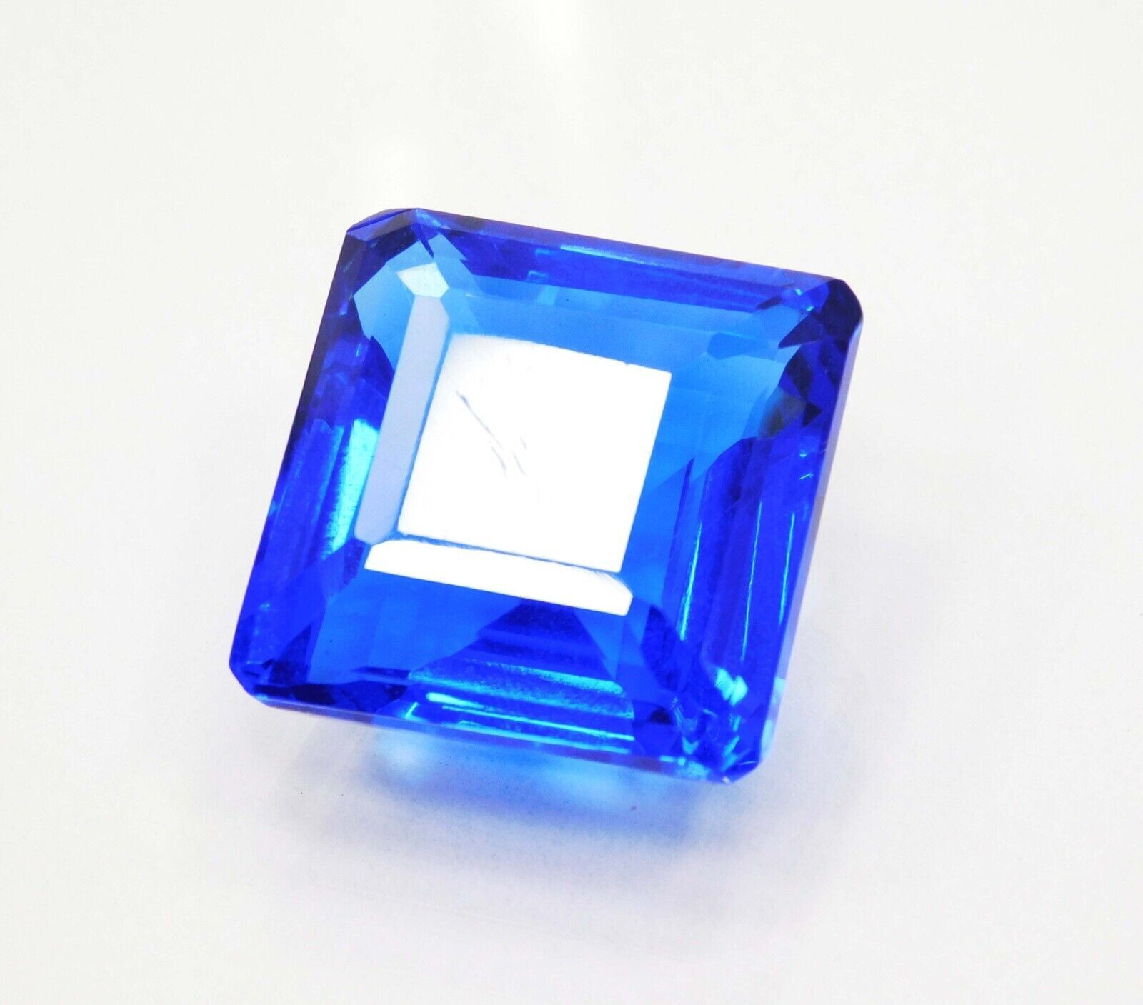 Square Cut 10+ Natural Blue Sapphire Loose Gemstone For Jewellery Making
