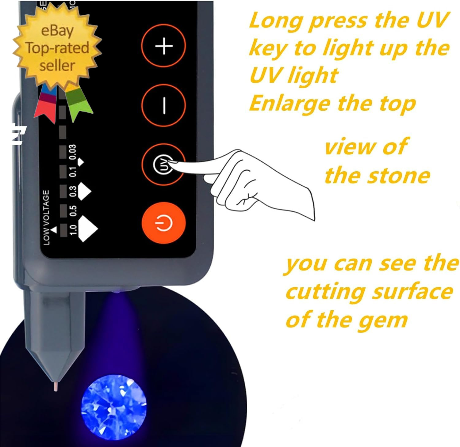 Professional Diamond Tester Rechargeable,High Accuracy Jewelry Diamond Tester Pe