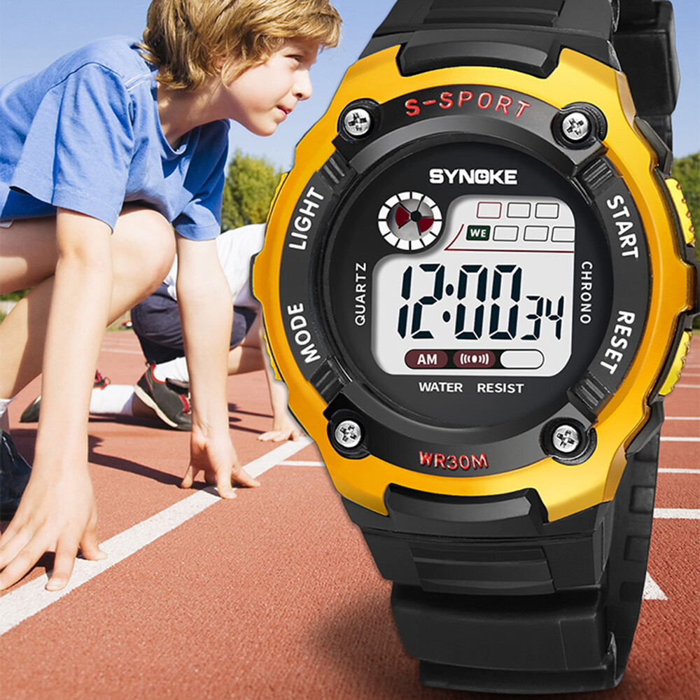 Kids Digital Electronic Watch Waterproof Children Boys Girls Sports LED Watches