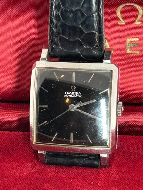 Omega 20J Automatic Cal 471 Square Watch Ref: 3971 SC, Used with original box