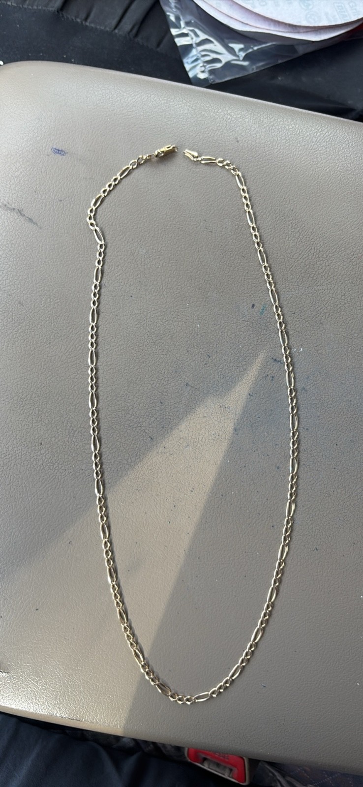 gold chain 14k figaro 24” 3mm