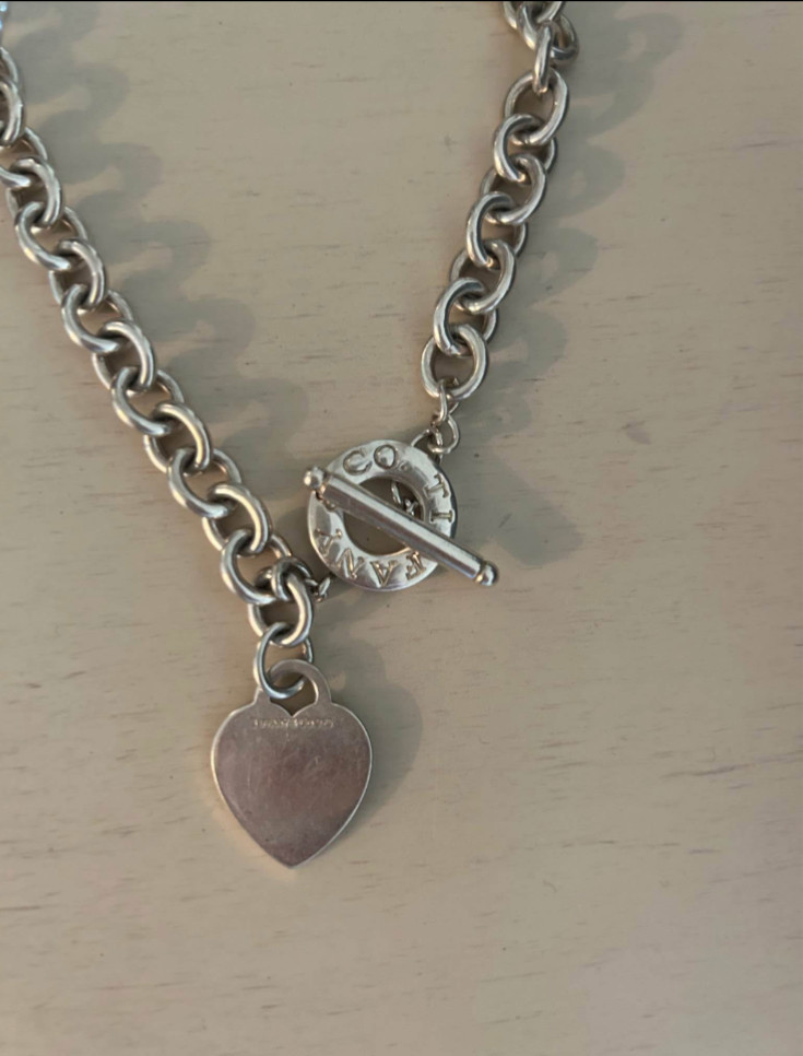 Tiffany & Co. Return to Tiffany Heart Tag 16 in Toggle Closure Necklace with…