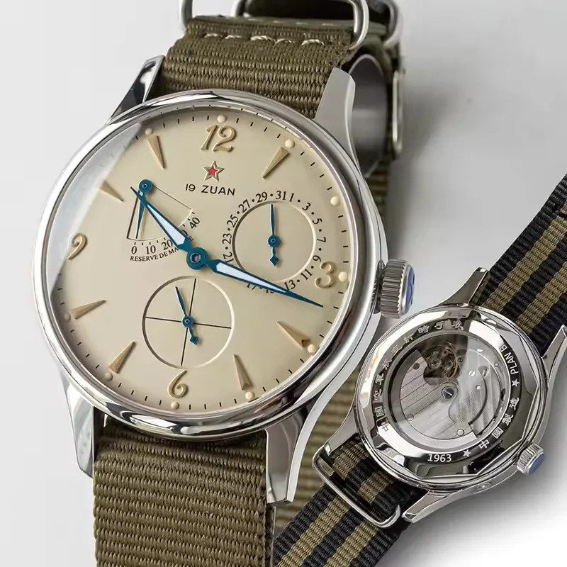 40mm 1963 Pilot Men’s Auto Mechanical ST1780 Sapphire Waterproof Watch
