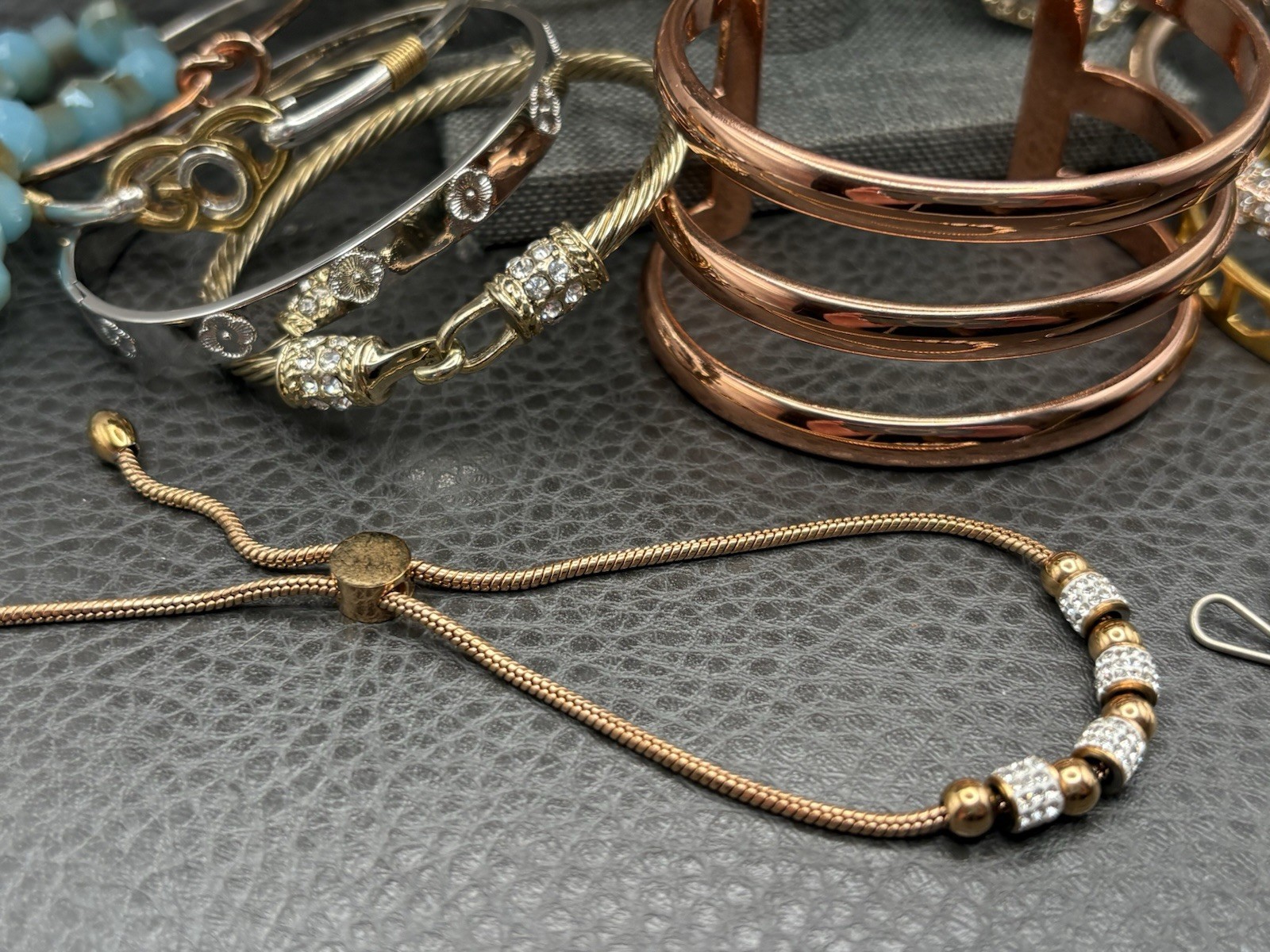VTG – Modern Boho Ethnic Mixed Metals Jewelry Lot Bracelet Bangle Cuff