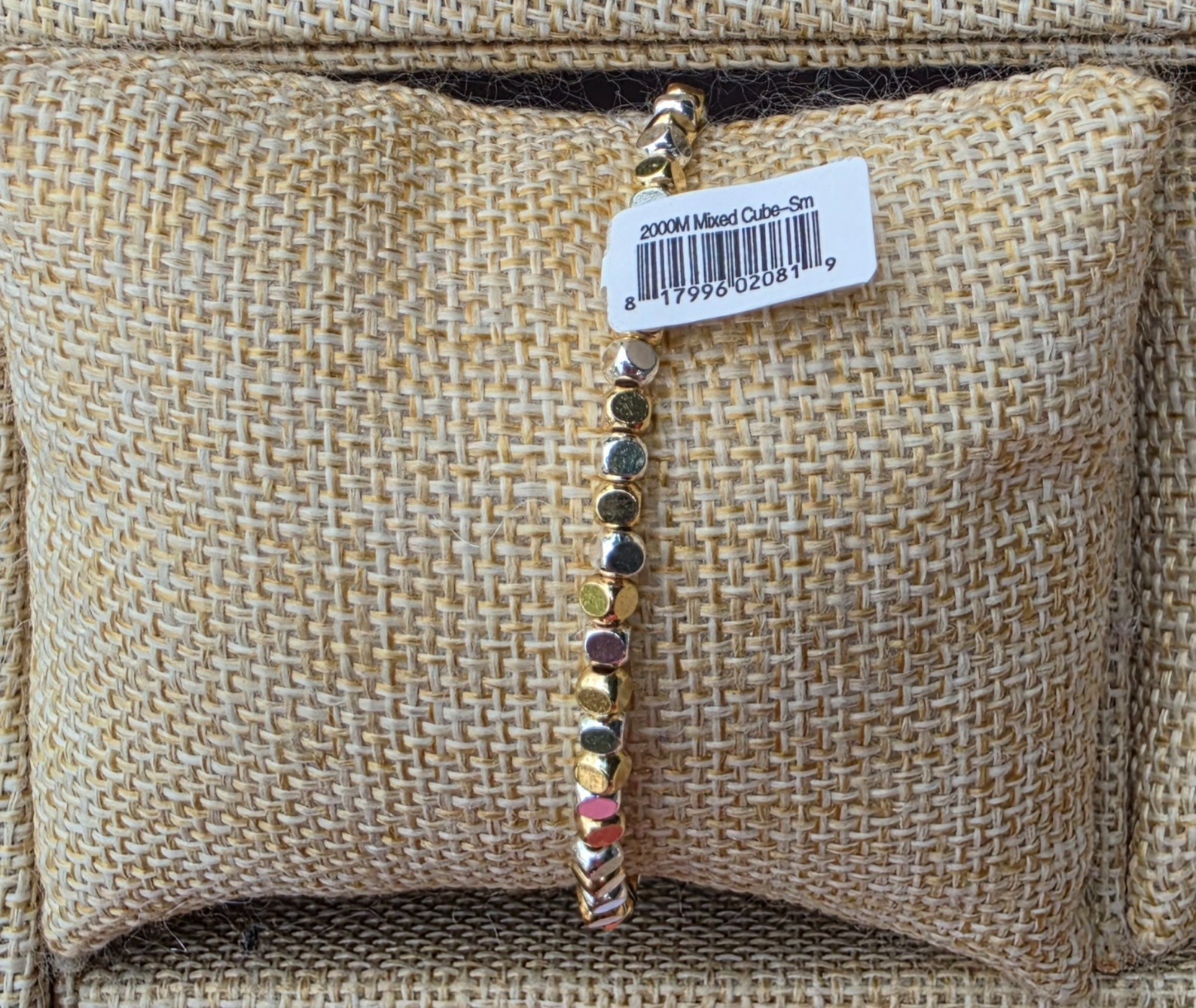 Brand New With Tags Womens Gold& Silver Mixed Beaded Bracelets Adult Stretchy…