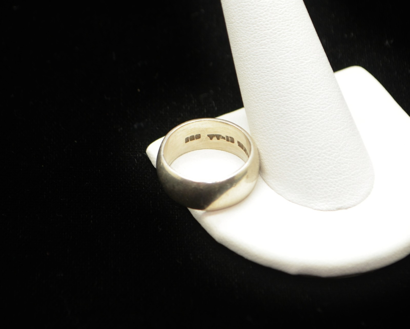 Sterling Silver Simple Smooth Band Ring SZ 6.5 #FMF083