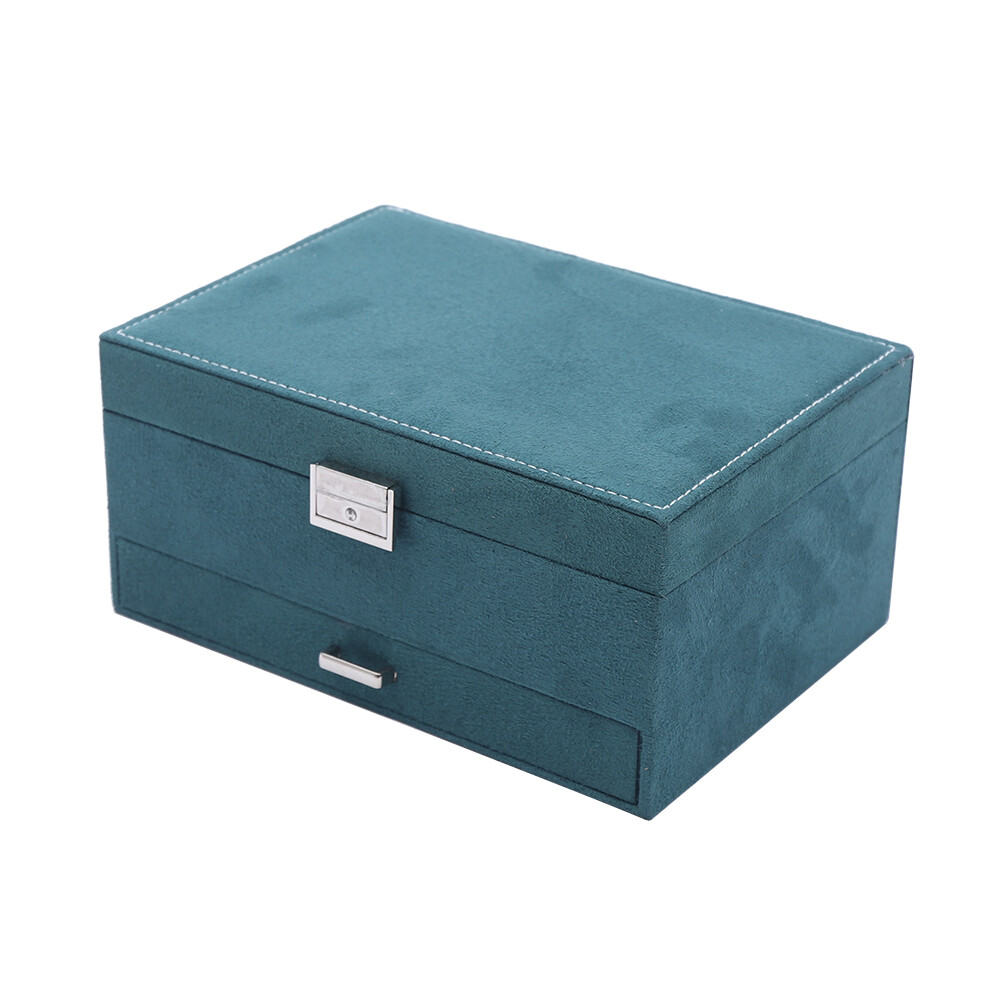 3 Layers Jewelry Box Organizer Large Capacity Ring Earring Necklace Storage New