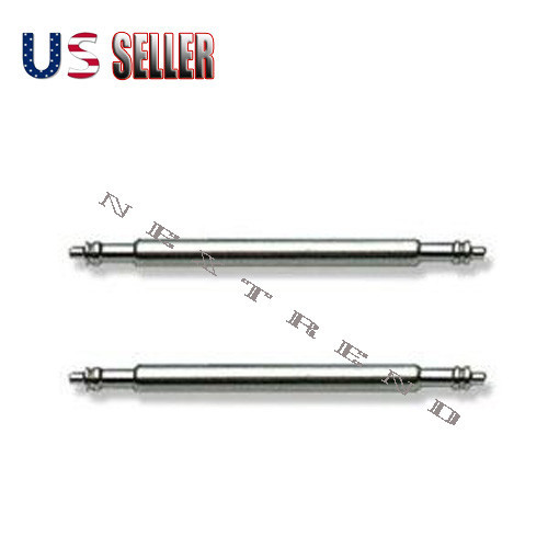 2 Stainless Steel Watch Strap Band Spring Bars Link Pins 10mm~30mm