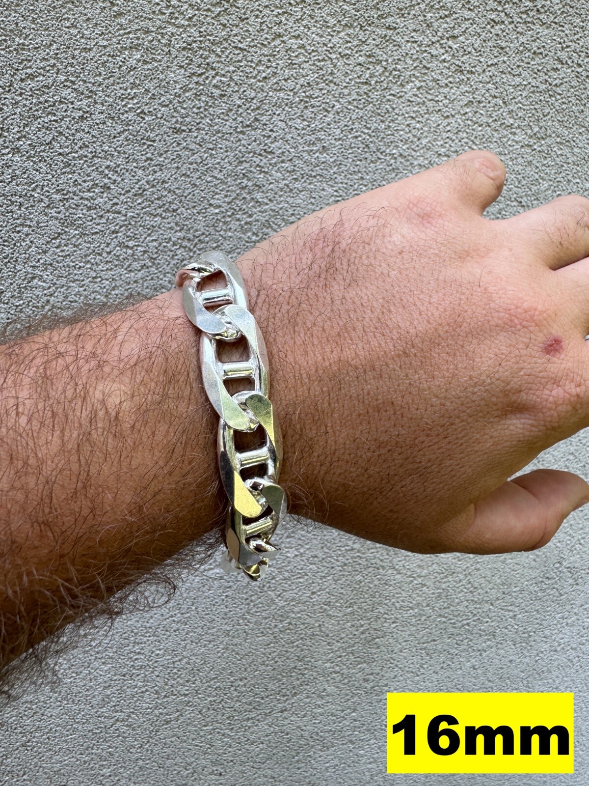 Real Solid 925 Sterling Silver Mariner Link Bracelet ITALY 2.5-16mm ITALY MADE
