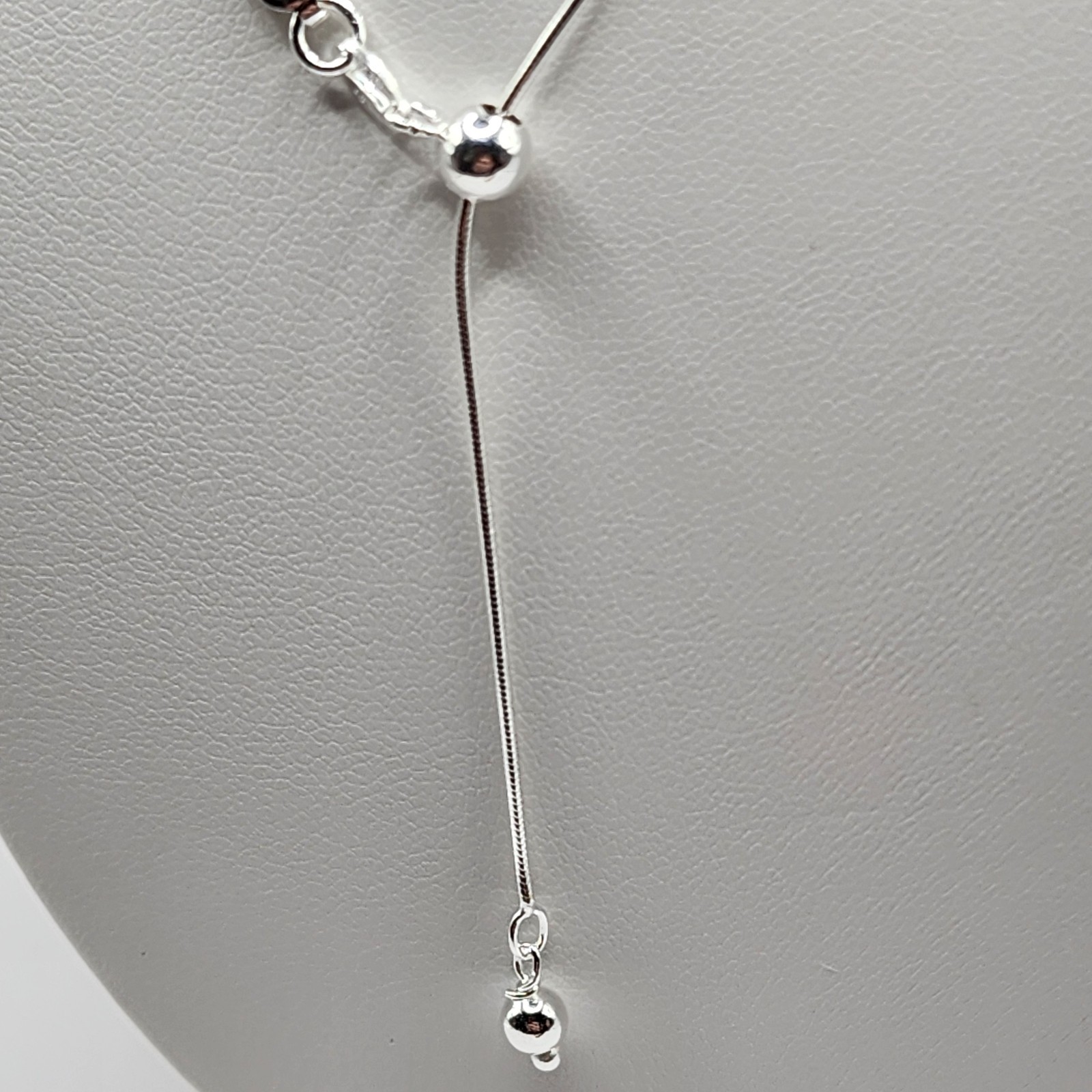 925 NEW Sterling Silver Chain- Ajustable Snake 15-22″ 1mm Width ~FREE SHIPPING