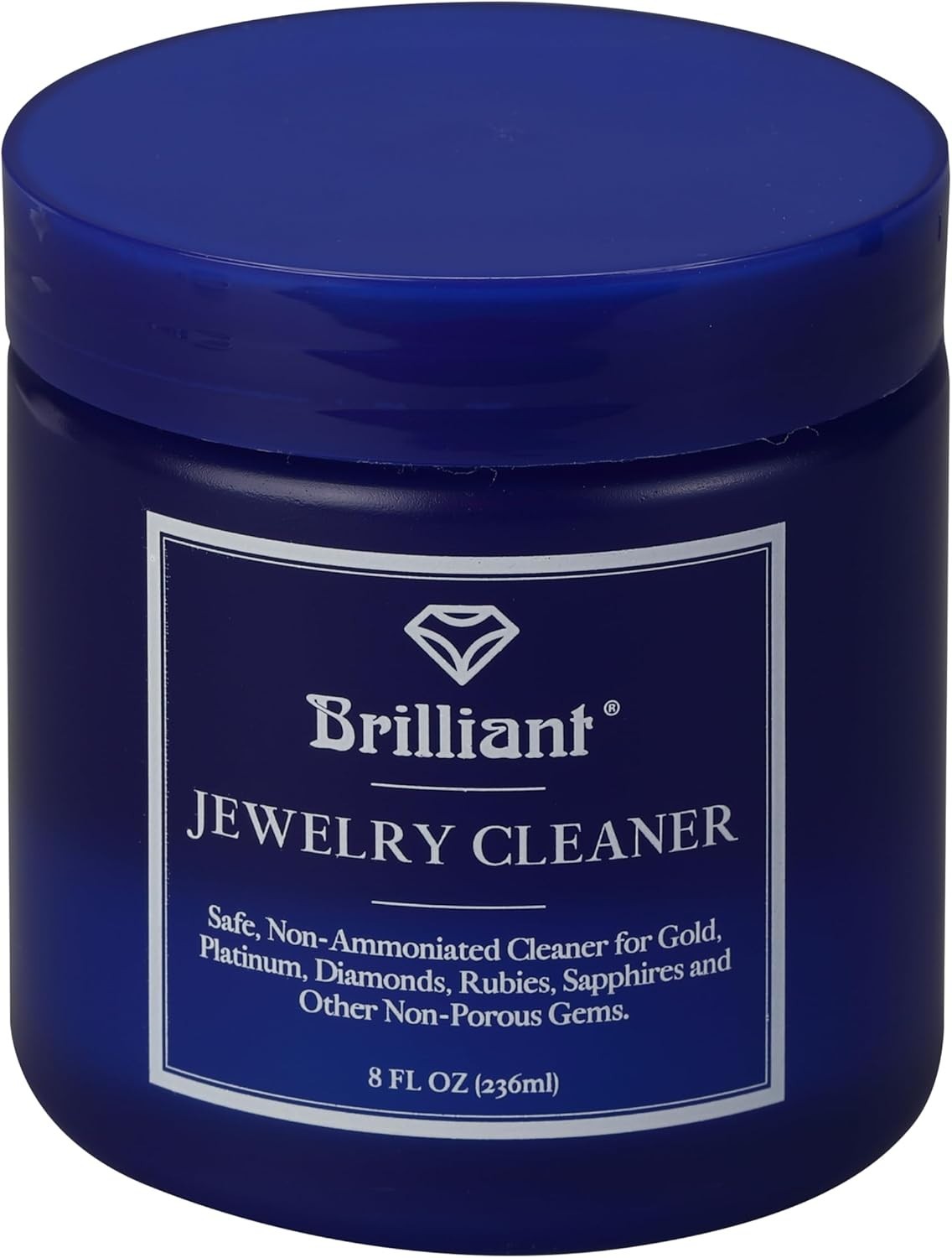 Jewelry Cleaning Solution 8 Fl Oz – Non-Toxic, Safe for Diamonds & Sapphires
