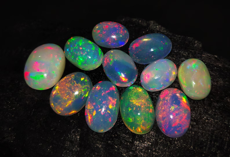 Opal Natural opal Ethiopian Opal crystal Opal multi flashy Opal Multi fire opal