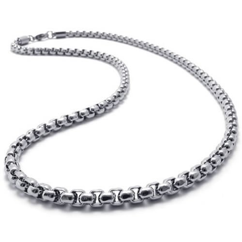 2.5 mm 16″-40″ Silver Stainless Steel Square Rolo Necklace Chain Sb50 USA Seller