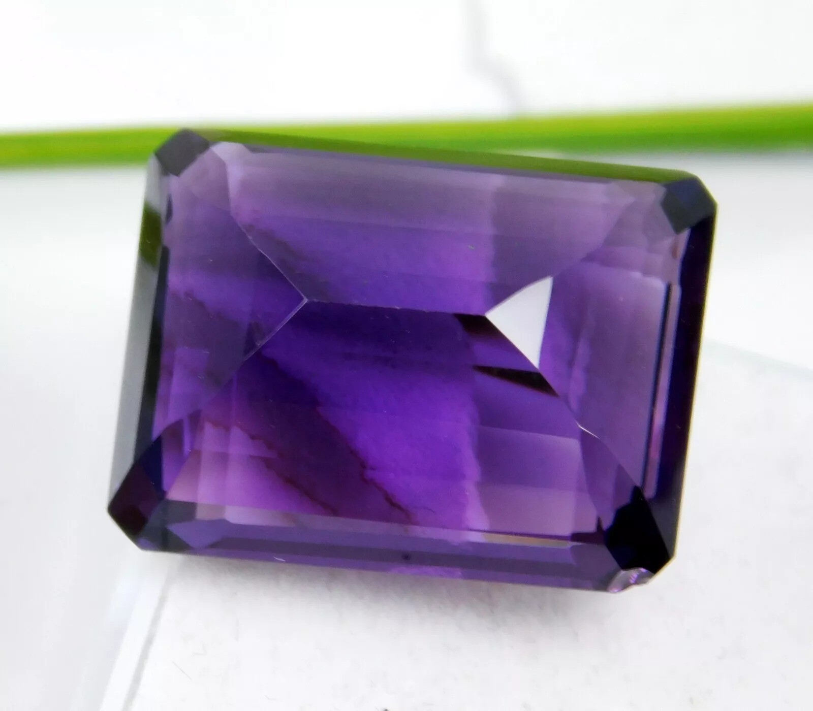 Amethyst Deep Purple Emerald Shape 21-23 Ct Loose Natural Certified Gemstone