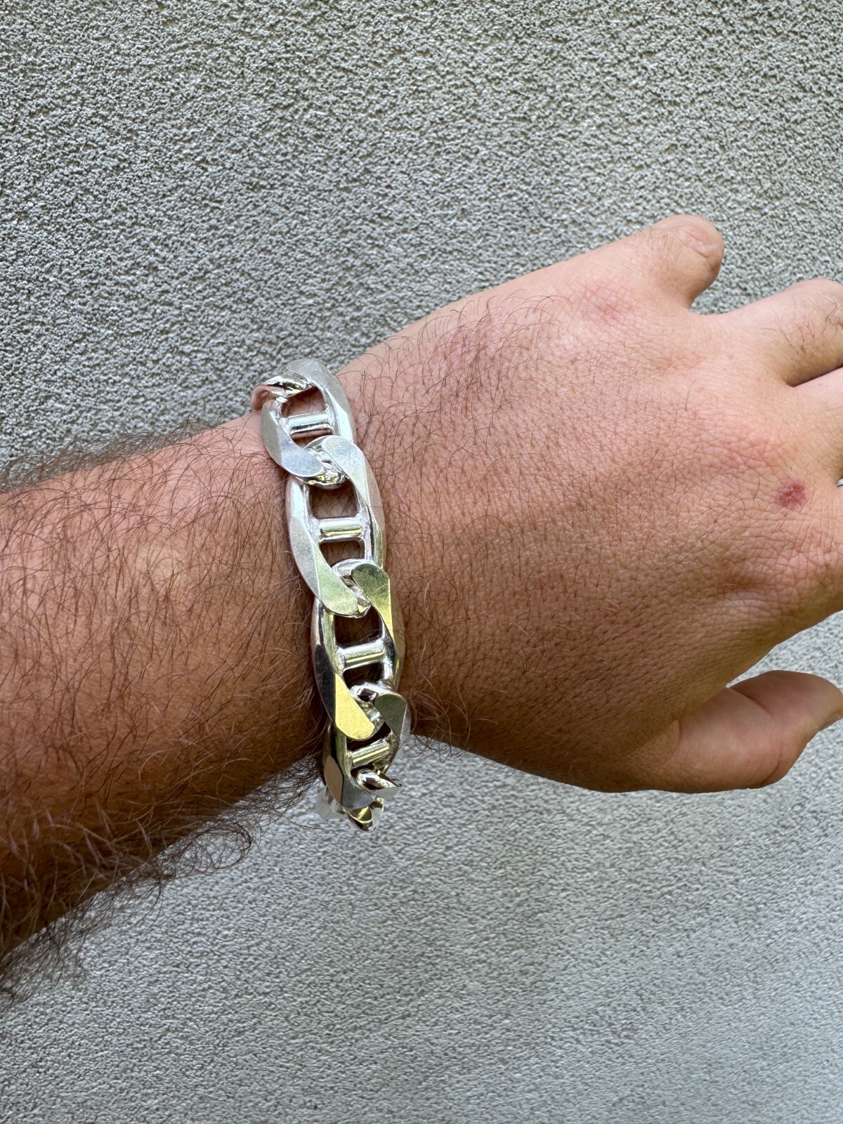 Real Solid 925 Sterling Silver Mariner Link Chain Or Bracelet ITALY 3-12mm Mens