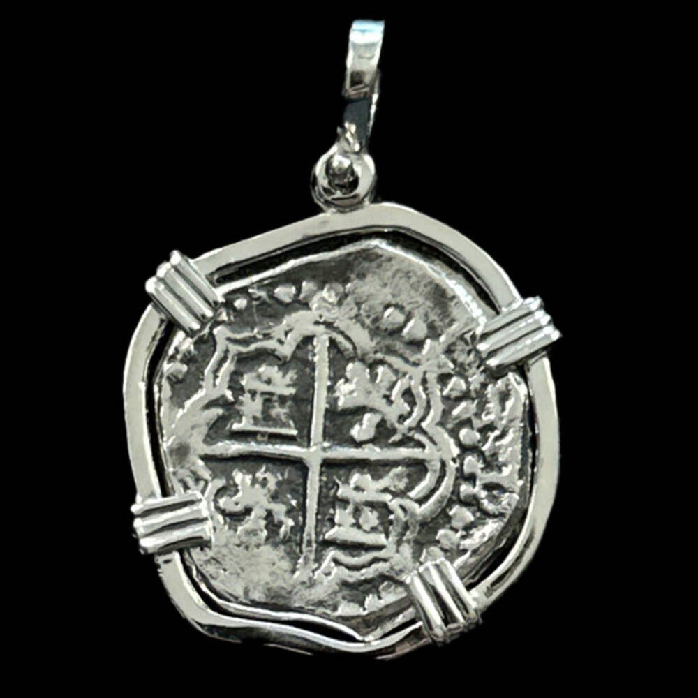 Atocha Jewelry – Odd Shape Medium Pieces of 8 Silver Coin Pendant