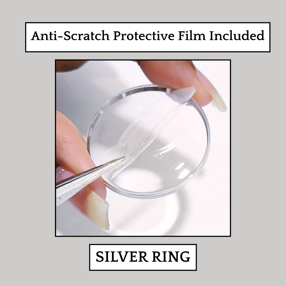 Crystal Generic Dome Acrylic Watch Plexi Glass with Tension Ring (Armoured) 2PCS