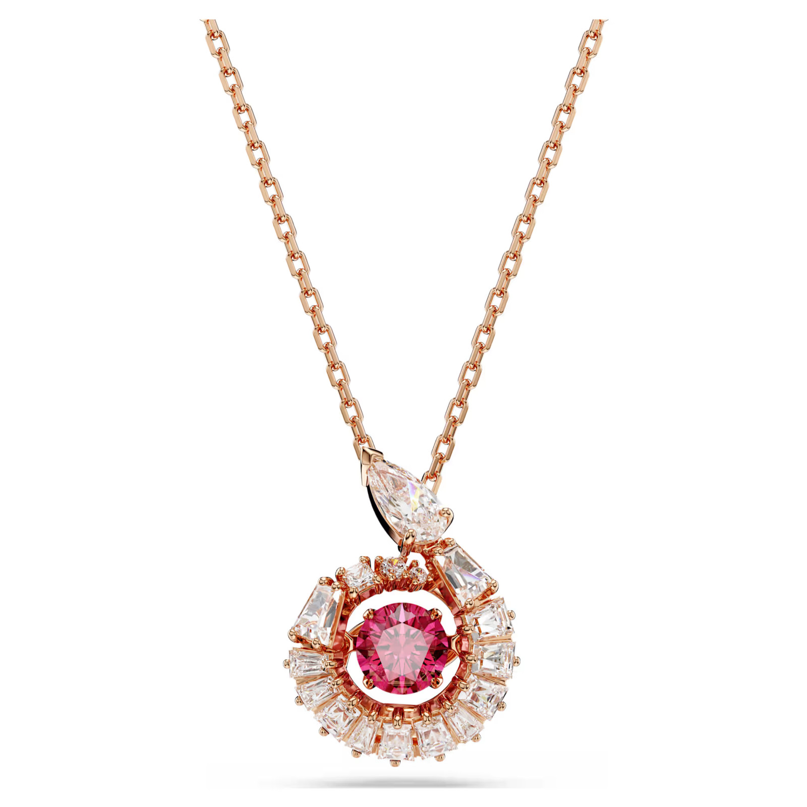 Snake Red Rose Gold Tone Plated Pendant Year Of The Mixed Cuts New
