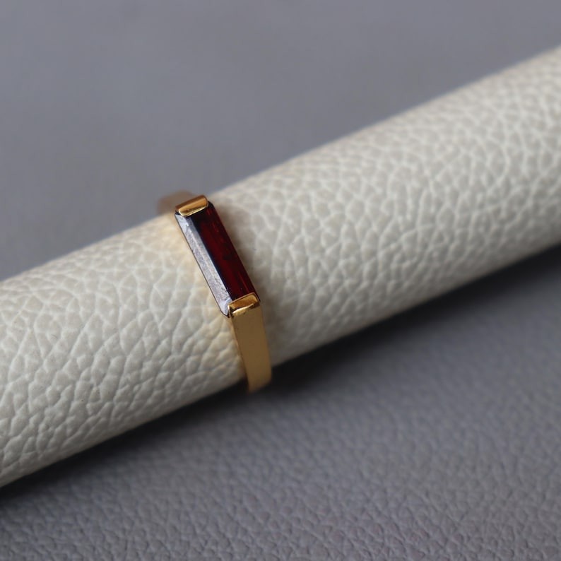 Garnet Ring 925 Sterling Silver Ring Wedding Band Ring Promise RIng Gift For Her