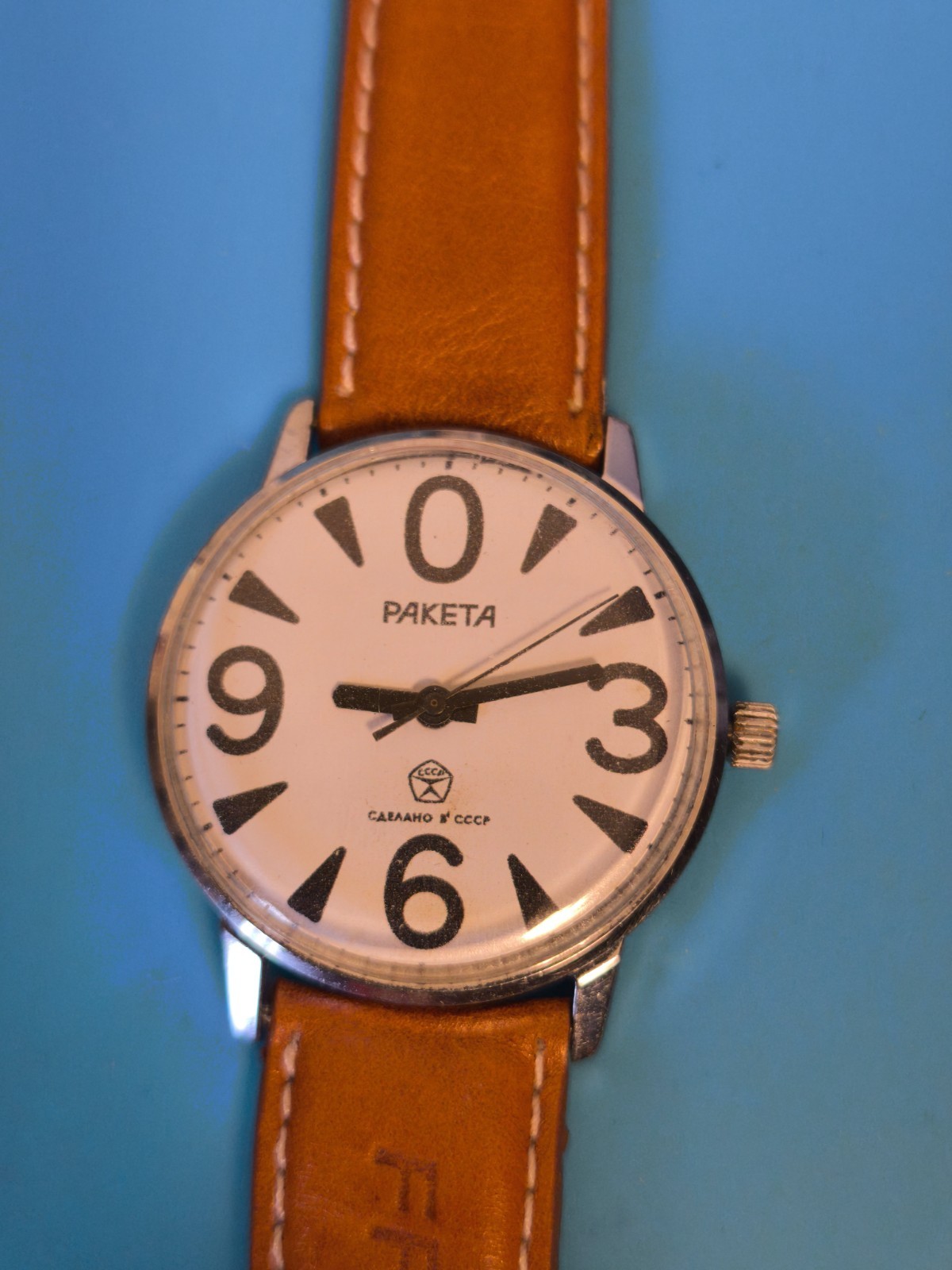 Raketa Big Zero USSR Vintage Hand-Winding Watch Cal. 2609.HA Fully Serviced