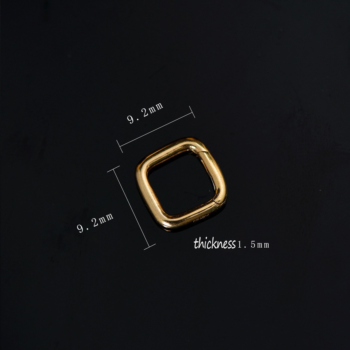 18K Solid Gold Pendant Bails Bracelet Enhancer Clasp Connector Jewelry Findings