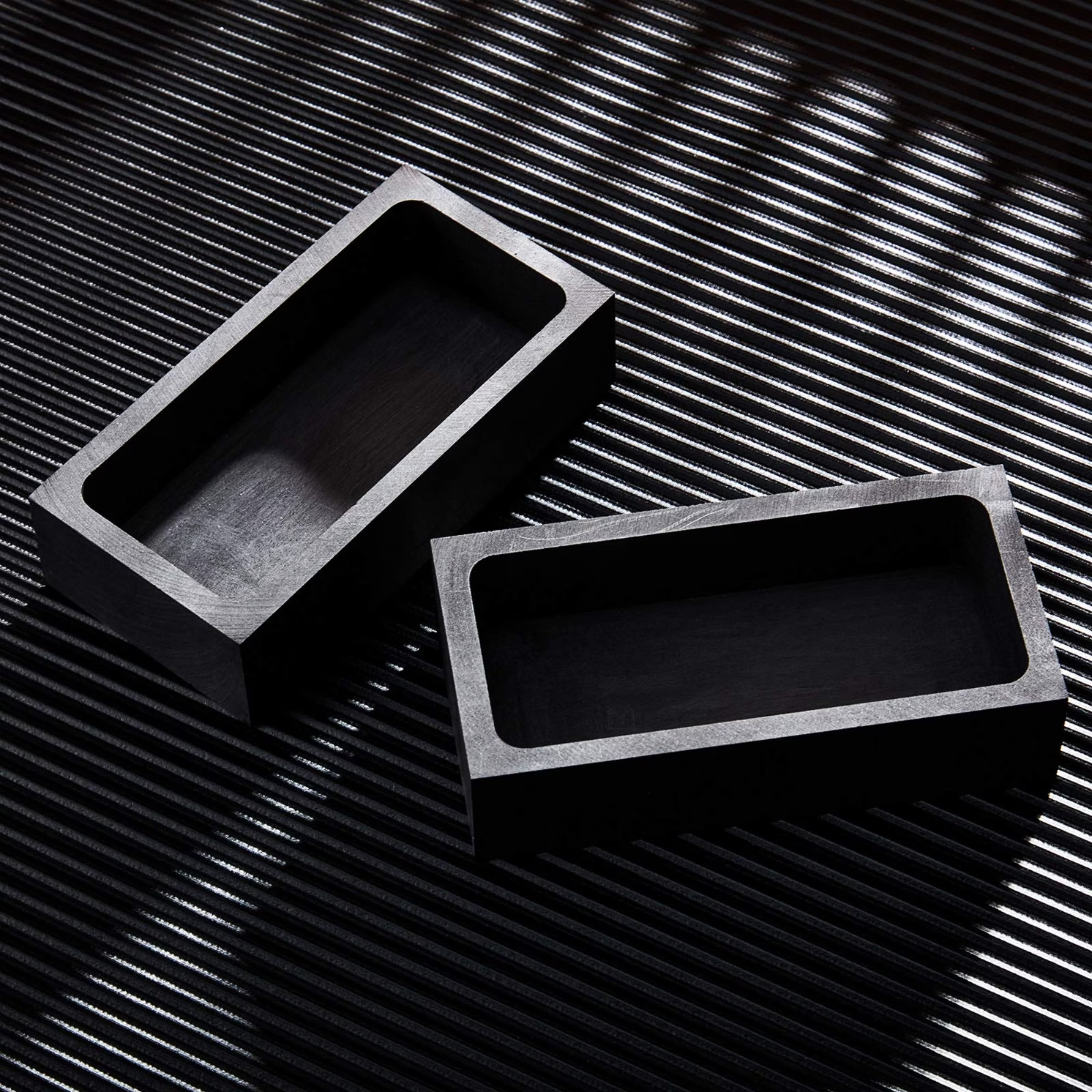 2 Pieces Premium Graphite Ingot Mold for Metal Casting – High
