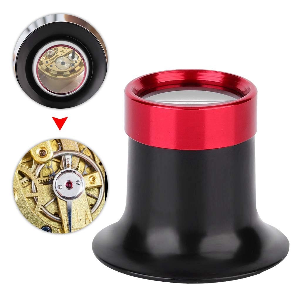 10X Jewelry Loupe Magnifier Watch Eye Loop Pocket Lens Aluminum Alloy Tool