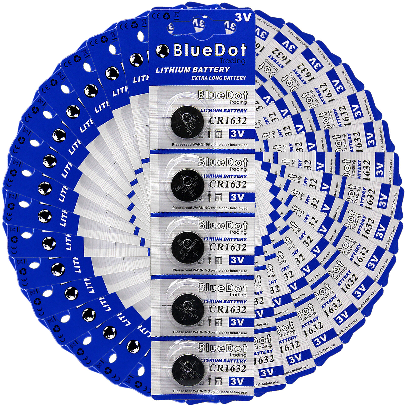 100pc CR1632 3V Lithium Coin Cell Button Battery Batteries NEW & USA SHIPPING