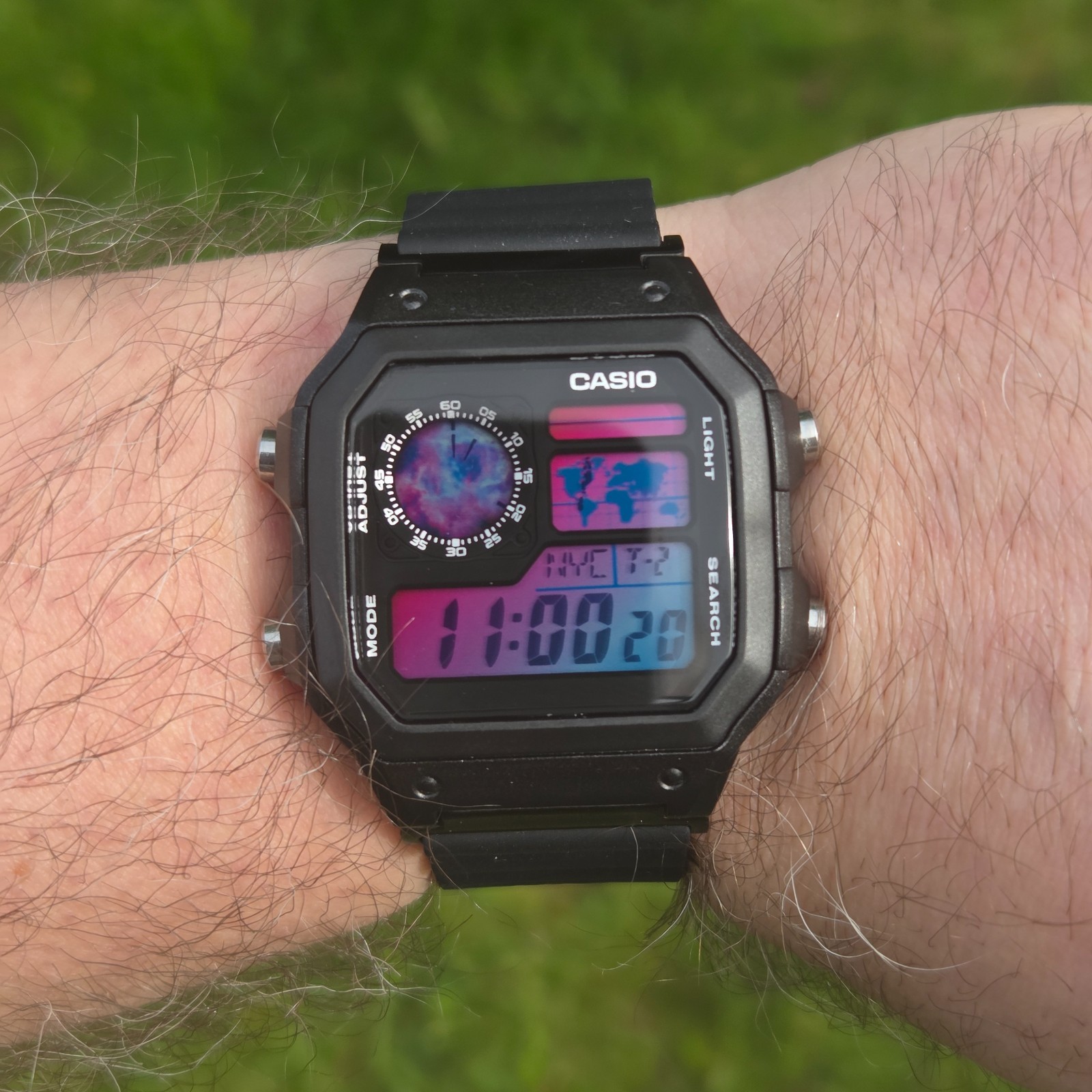 New Casio Royale AE1200 Mod – Event Horizon. Nebula Gradient. Hydromod.