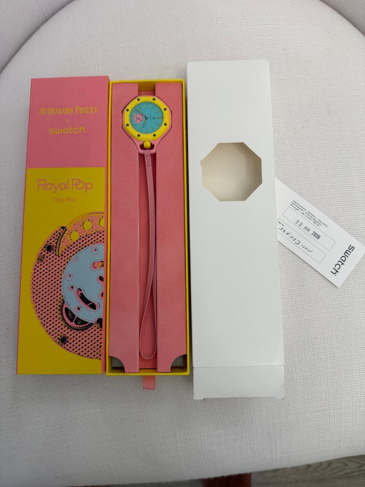 Royal Pop OTG ROZ Authetic Original NEW UNWORN Swatch x Audemars Piguet Colab