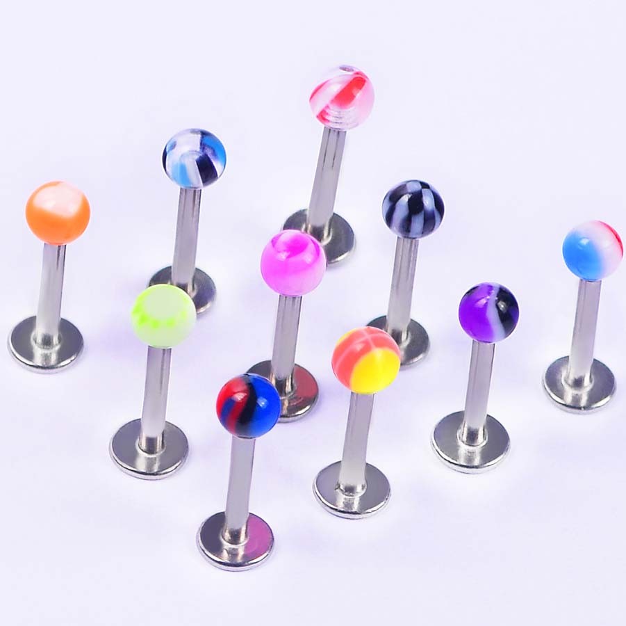 Wholesale Bulk lots Body Piercing Eyebrow Jewelry Belly Tongue Bar Ring 14G 16G