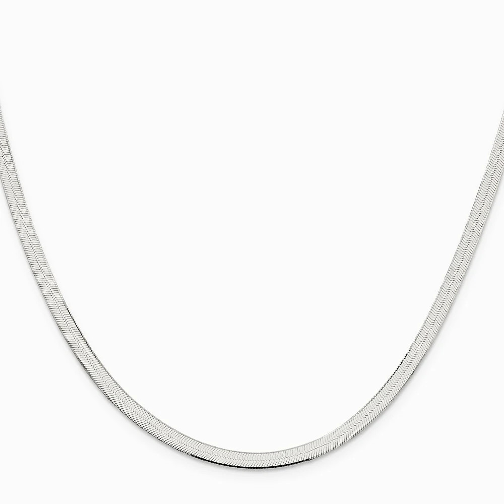 Sterling Silver 3.5mm Magic Herringbone Chain Necklace 16″-24″