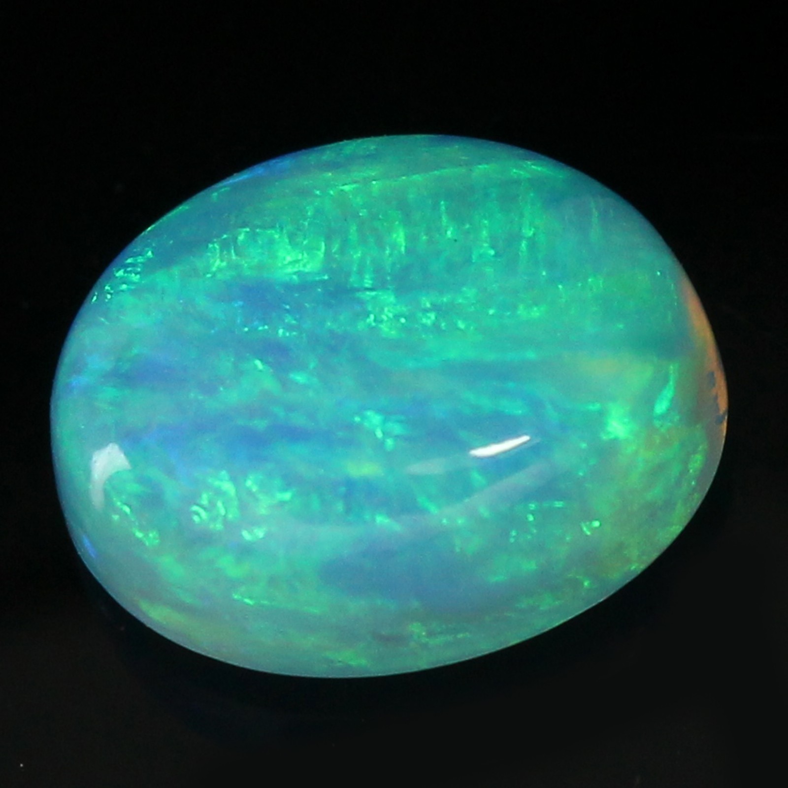 Natural Certified Peru Machu Picchu Blue Fire Opal 8×10 MM Oval Cut Gemstones