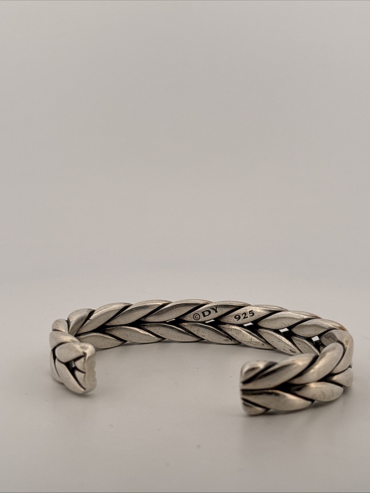 David Yurman Chevron Bracelet SS SZ 7 1/2