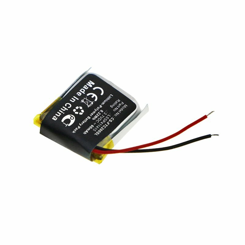 60mAh 3.7V Smartwatch Battery For Fitbit Charge 2 ; P/N: LSSP411415 Li-Polymer