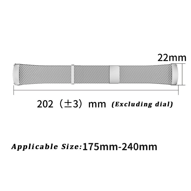 Magnetic No Gaps Milanese Bracelet Metal Band Strap For Huawei Watch 5 46mm 42mm