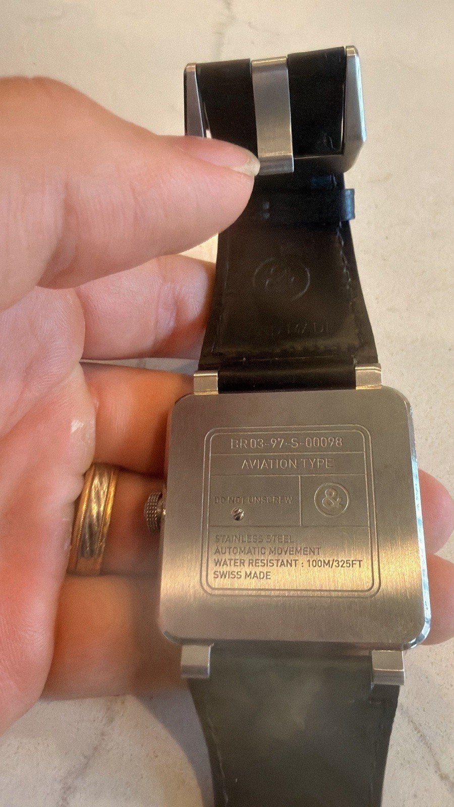 Bell & Ross BR 03-97 Automatic Pilot Watch Black Dial Power Reserve 100m