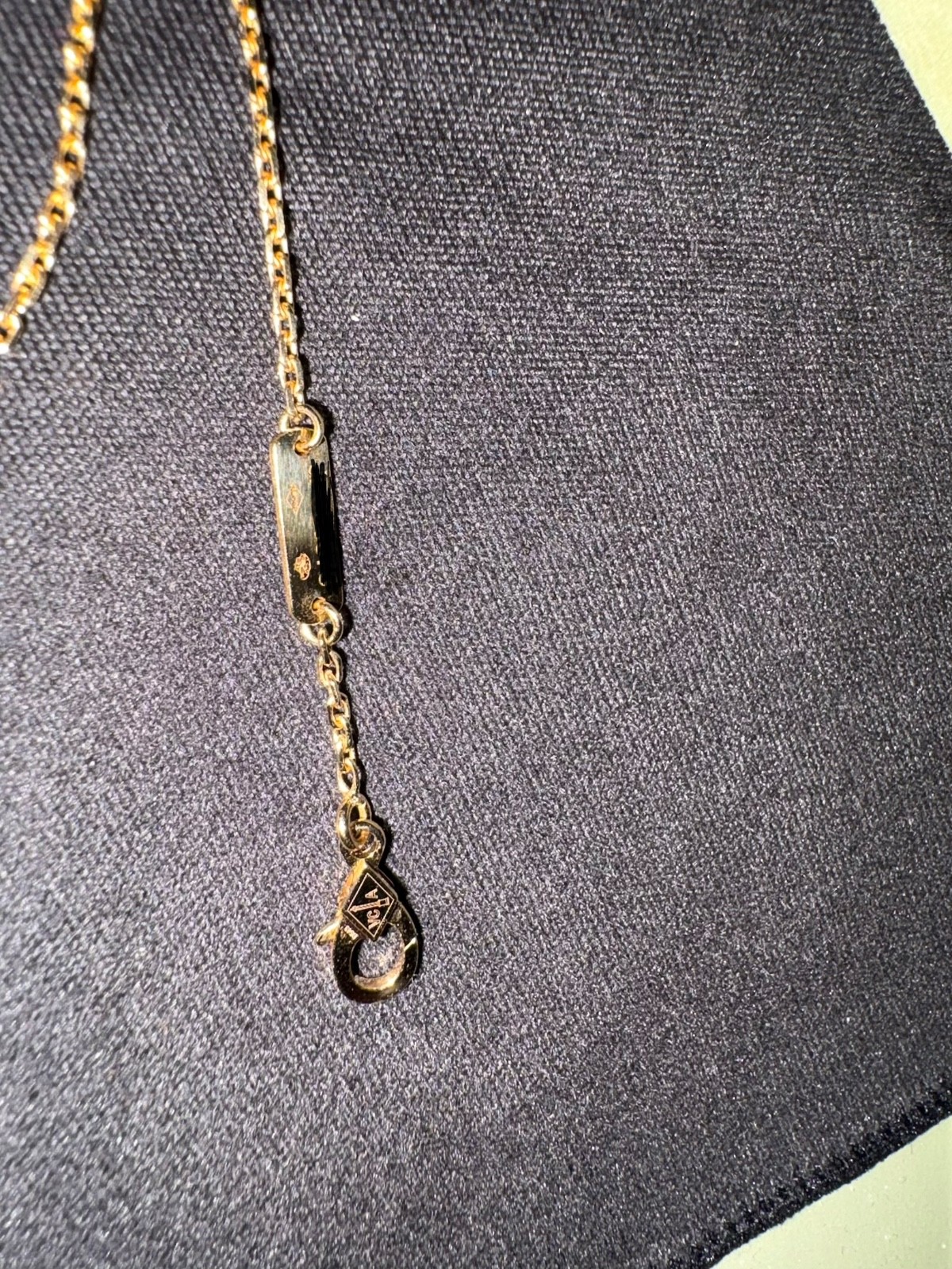 Van Cleef & Arpels 18K Yellow Gold Perlee Couleurs Turquoise Pendant Necklace