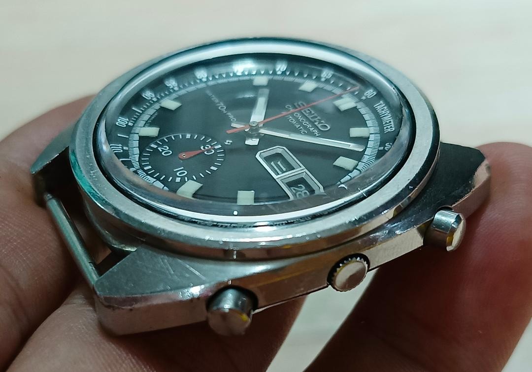 SEIKO BLACK BRUCE LEE PROOF 6139-6010 YEAR 1969 JULY ALL ORIG HEAD CHINESE DAY
