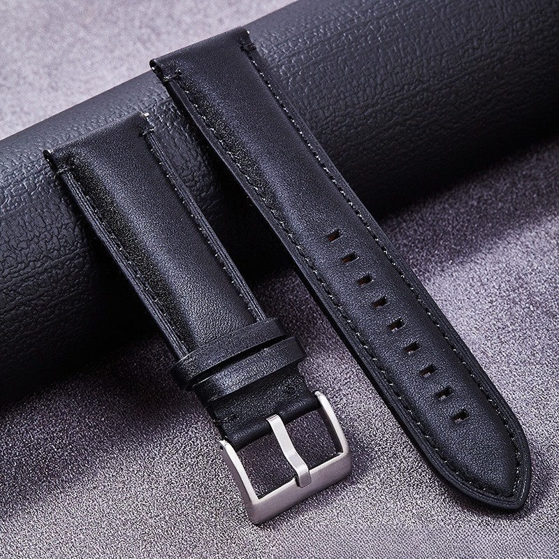 Cowhide Genuine Leather Watch Strap Soft Quick-release Band 20 22 24 for Fossil