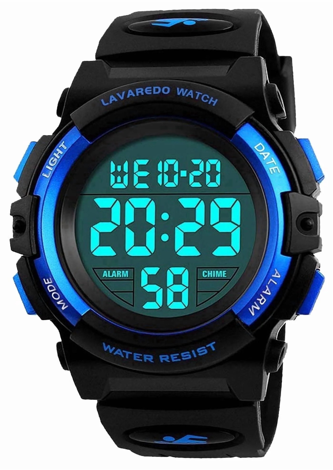 Kids Digital Sports Watch for Age 4-15 Waterproof Watches with Alarm Stopwatch W