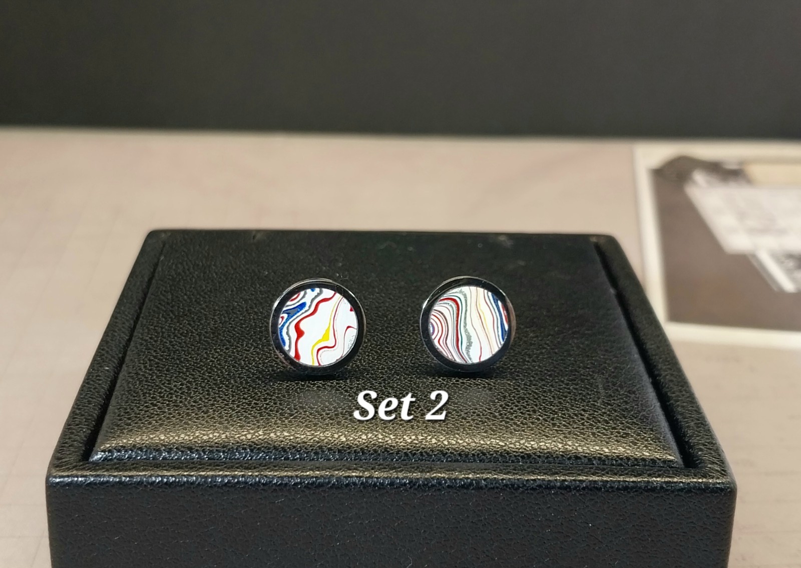 Fordite Earring, Pick Your Set, Stainless Steel, Happy Agate Studio, EB59