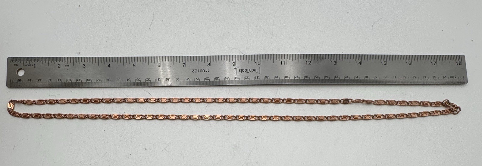 Solid Copper Chain Necklace 3/16 in W x 36 in L Chunky Bold Jewelry