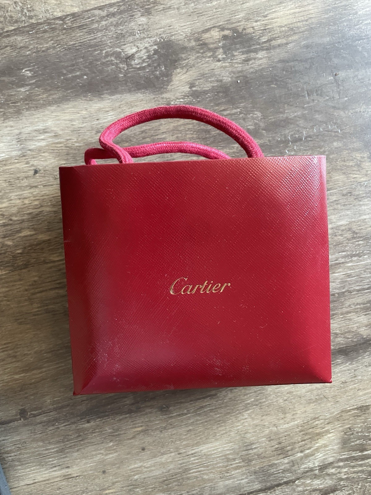 Cartier Empty Box small Red Lined Rectangle